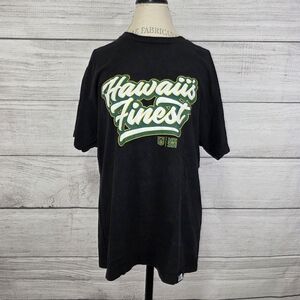 Hawaii's Finest Black Branded Logo T-Shirt